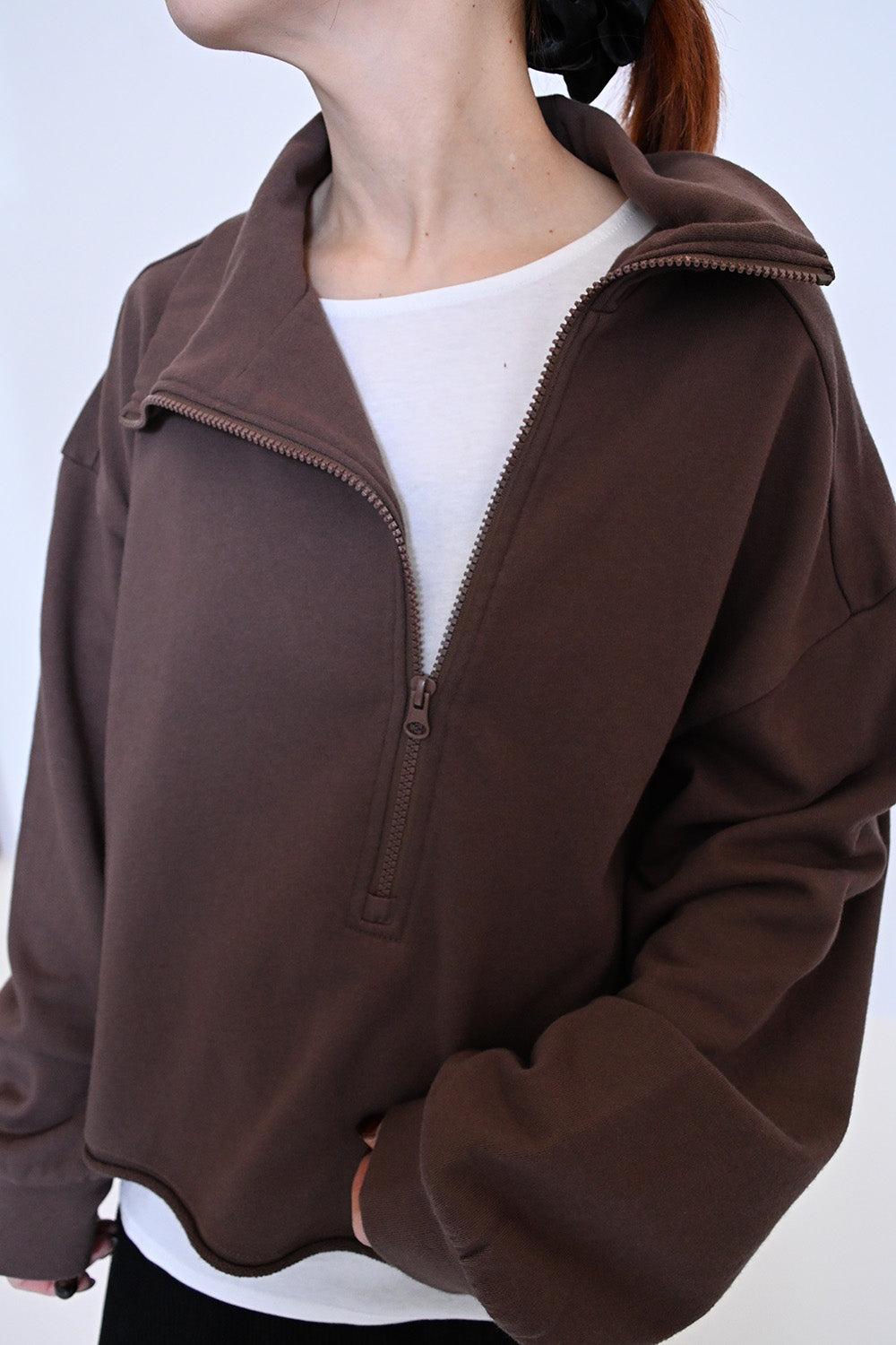 ≪SALE≫ Turtleneck Zip Pullover