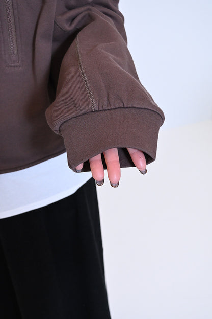 ≪SALE≫ Turtleneck Zip Pullover