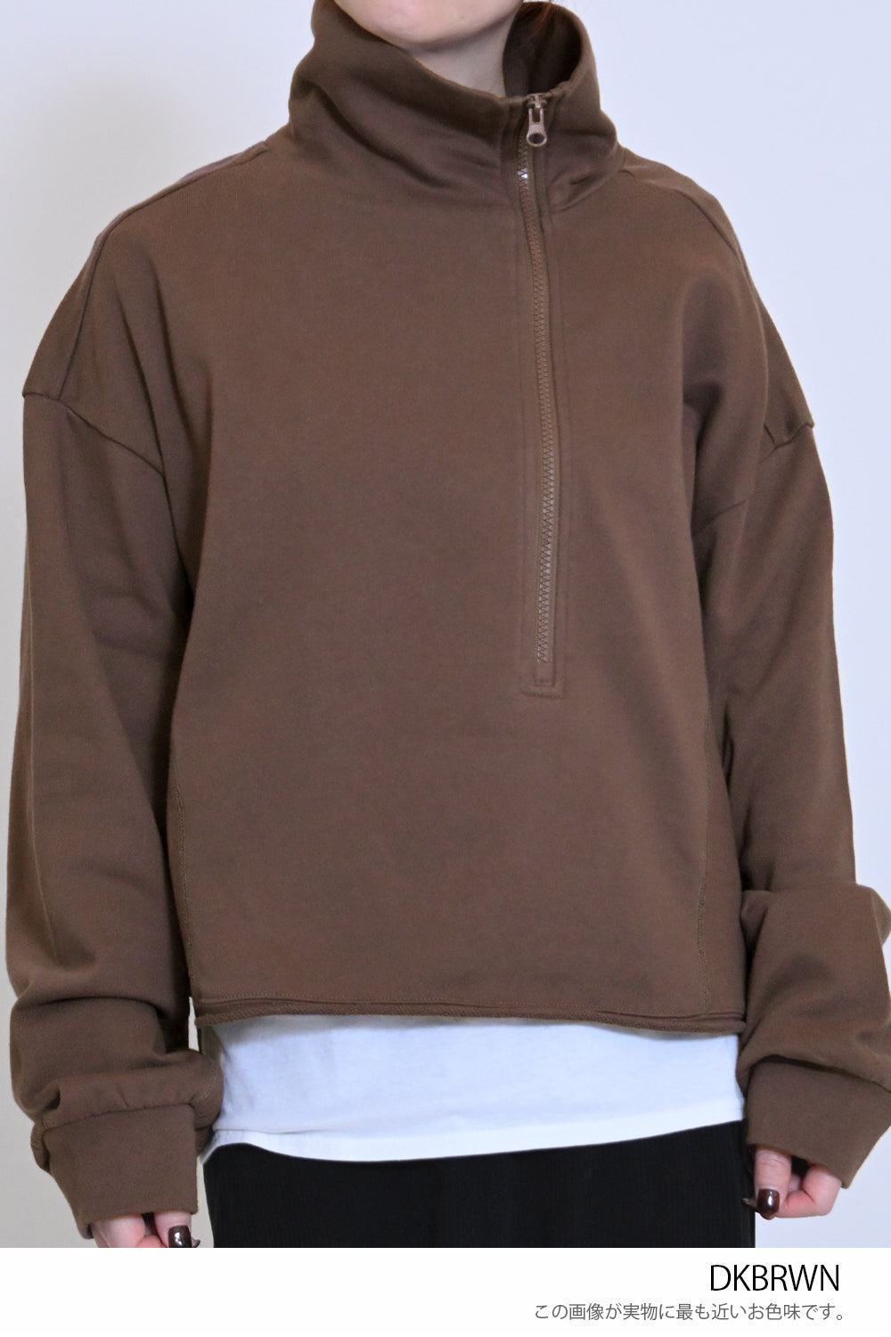 ≪SALE≫ Turtleneck Zip Pullover