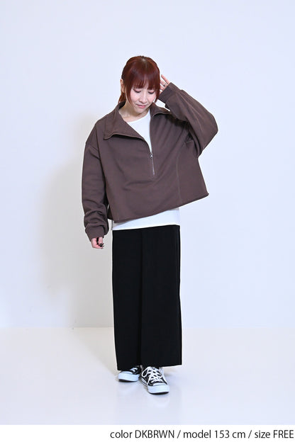 ≪SALE≫ Turtleneck Zip Pullover