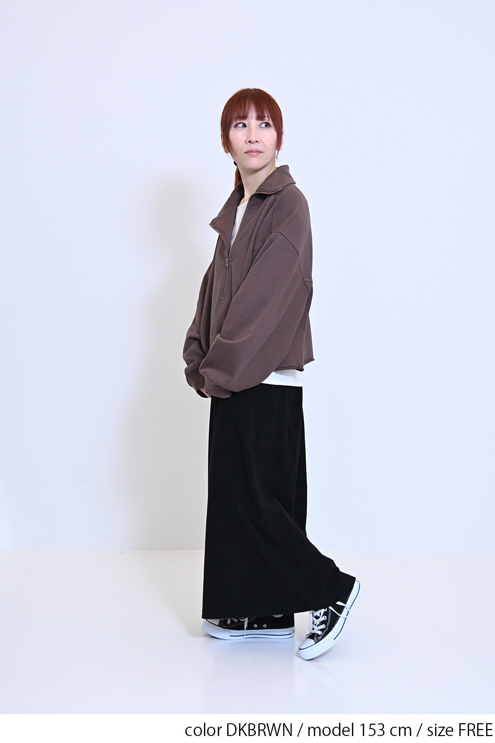 ≪SALE≫ Turtleneck Zip Pullover