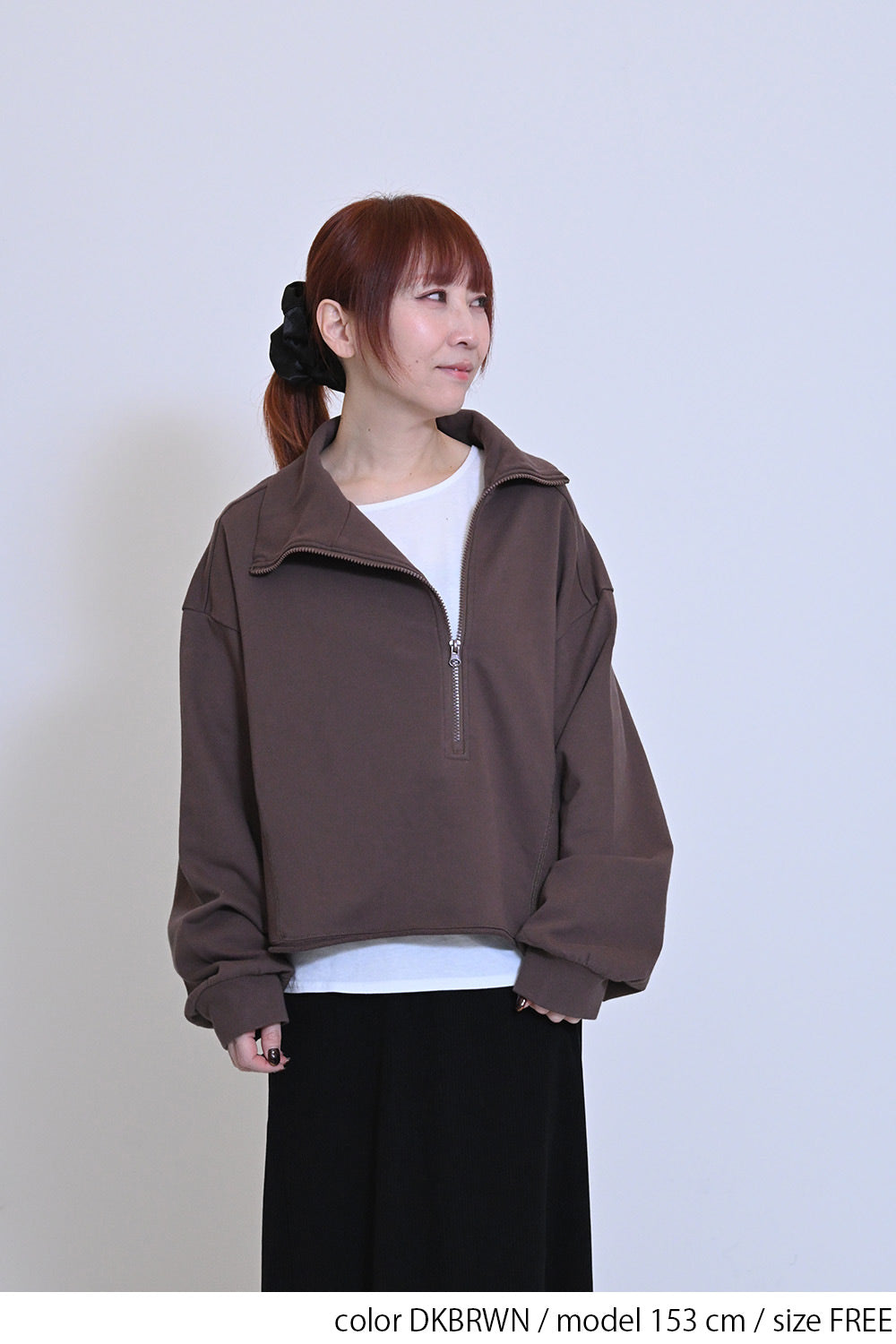 ≪SALE≫ Turtleneck Zip Pullover