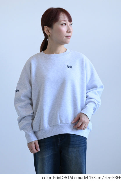 ≪SALE≫Embroidered Brushed Pullover