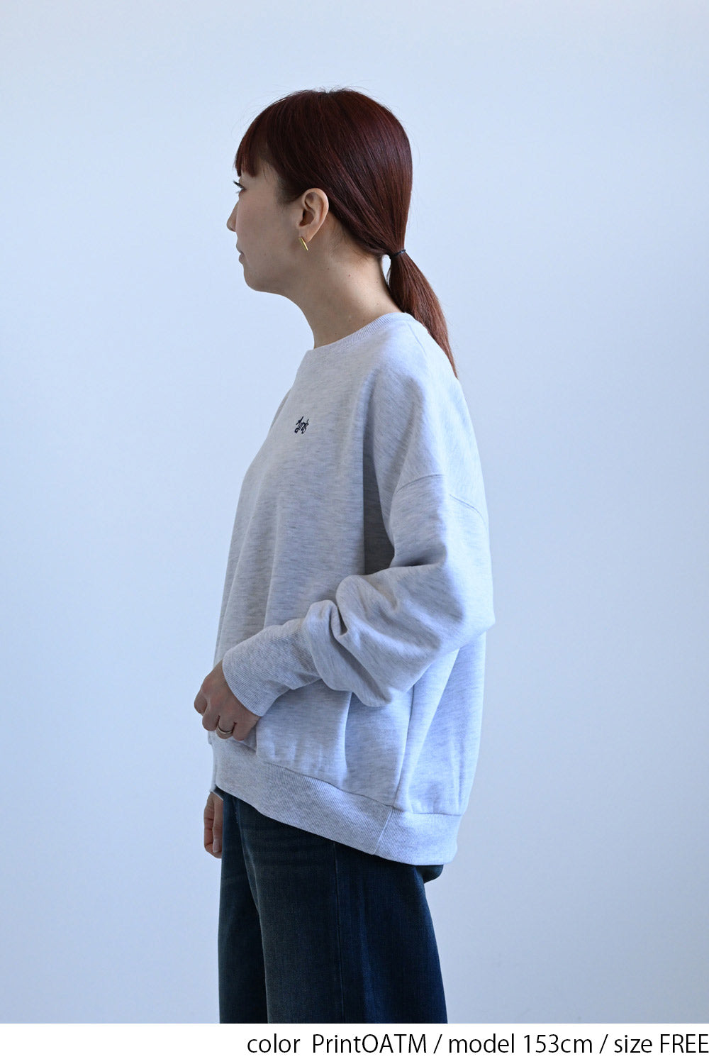 ≪SALE≫Embroidered Brushed Pullover