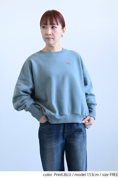 ≪SALE≫Embroidered Brushed Pullover