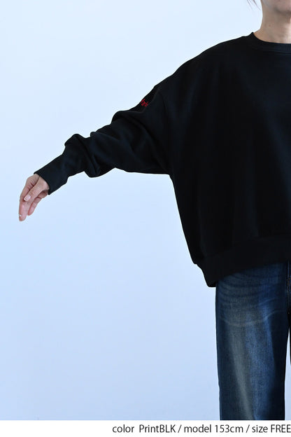 ≪SALE≫Embroidered Brushed Pullover