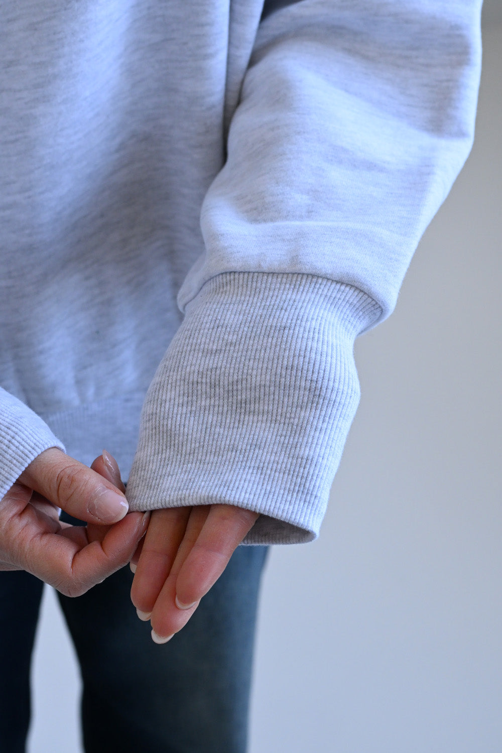 ≪SALE≫Embroidered Brushed Pullover