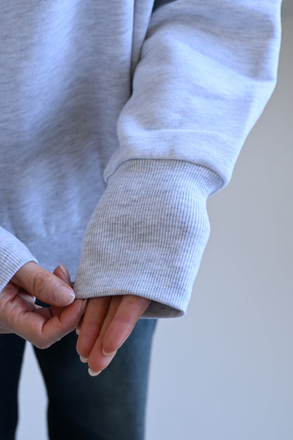 ≪SALE≫Embroidered Brushed Pullover