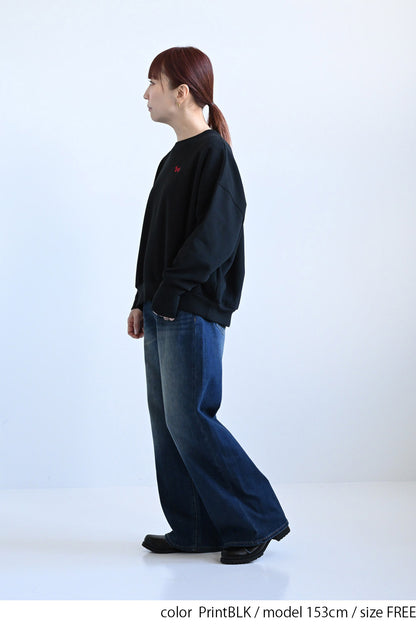 ≪SALE≫Embroidered Brushed Pullover