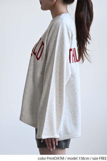 ≪SALE≫ Loose Big Print Pullover