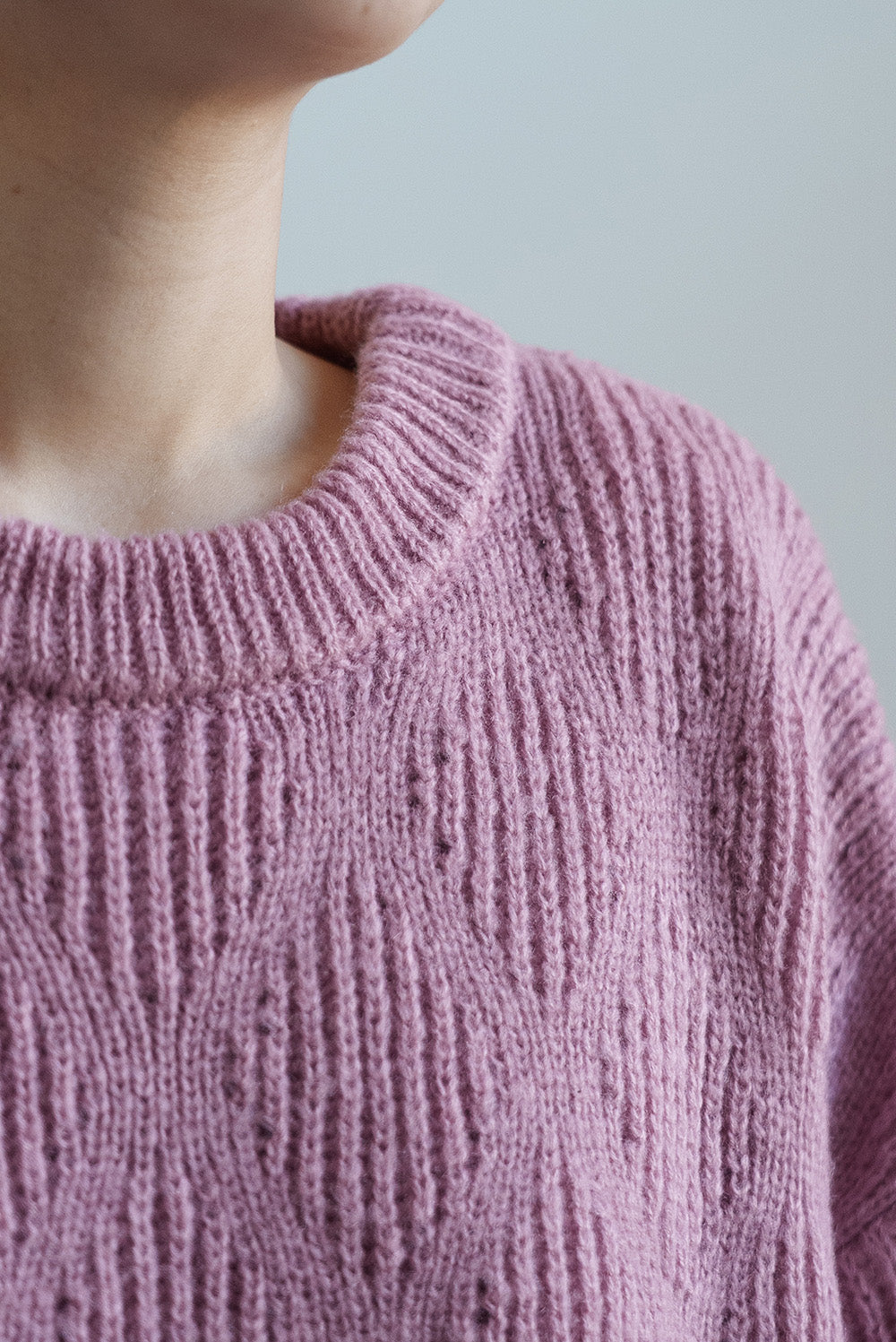 ≪SALE≫Crew Neck Textured Knit Pullover