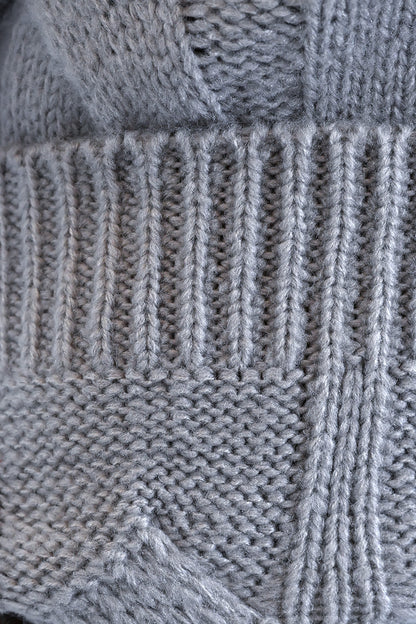 ≪SALE≫V-Neck Thick Cable Pullover