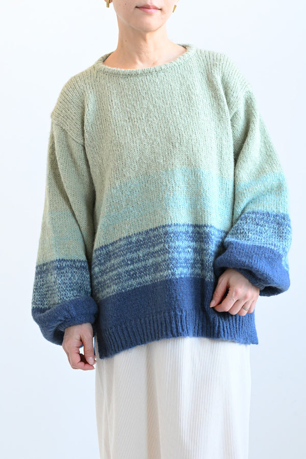 ≪SALE≫Gradient Puff Pullover