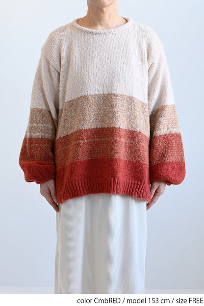 ≪SALE≫Gradient Puff Pullover