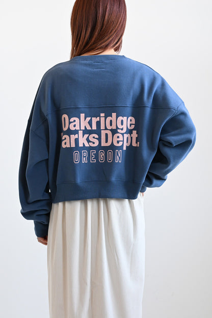 oakridge裏起毛ショートトレーナー
