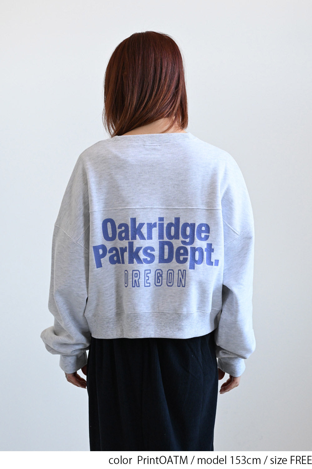 oakridge裏起毛ショートトレーナー