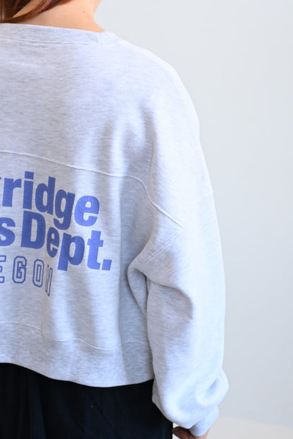 oakridge裏起毛ショートトレーナー