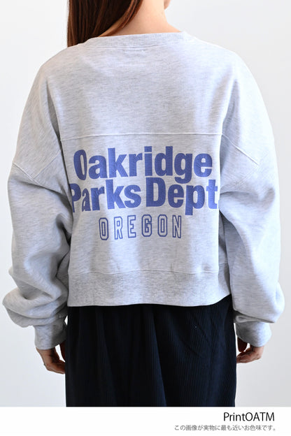 oakridge裏起毛ショートトレーナー