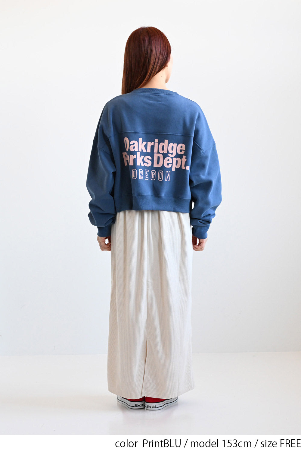 oakridge裏起毛ショートトレーナー