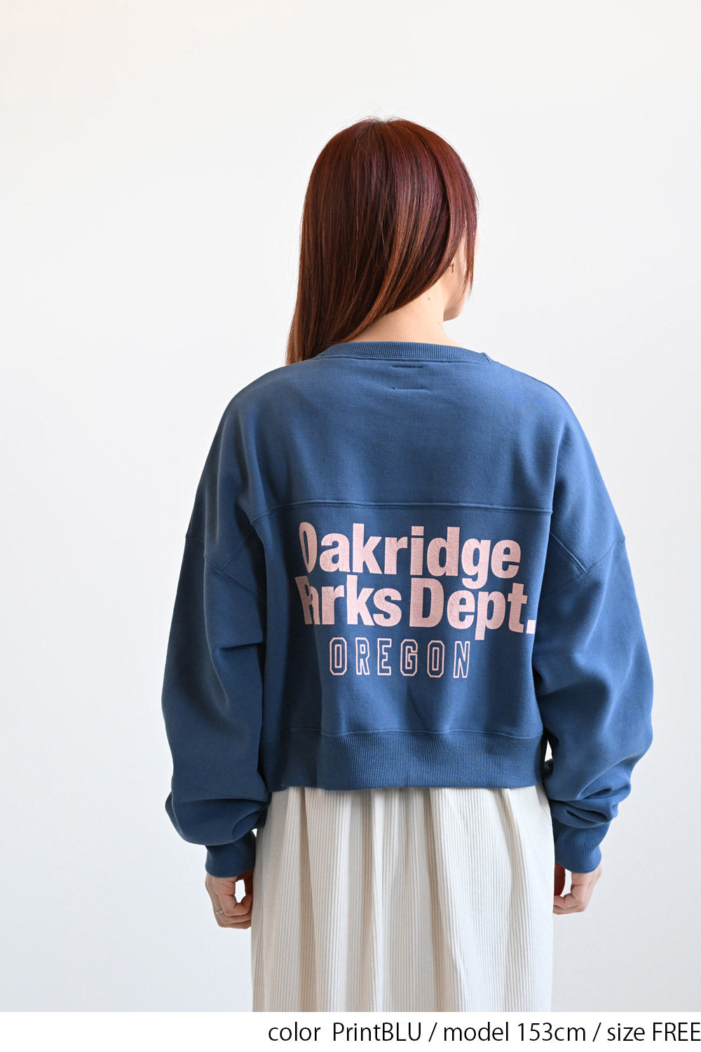 oakridge裏起毛ショートトレーナー