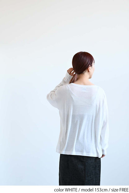 やわらかストレッチ長袖指穴Tee
