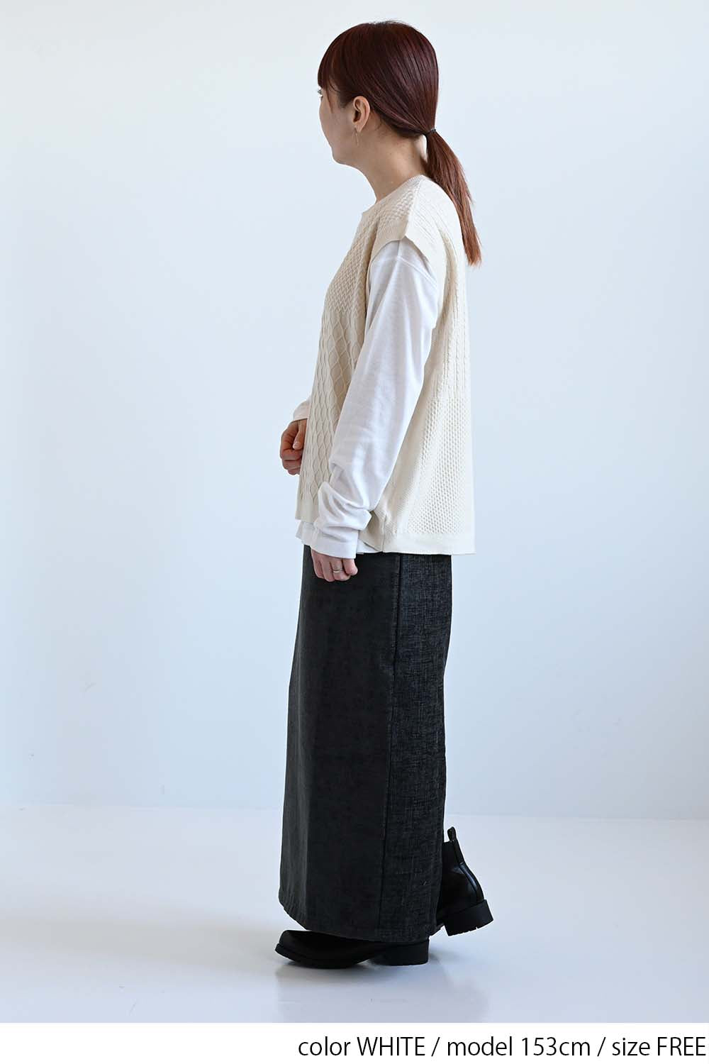 やわらかストレッチ長袖指穴Tee