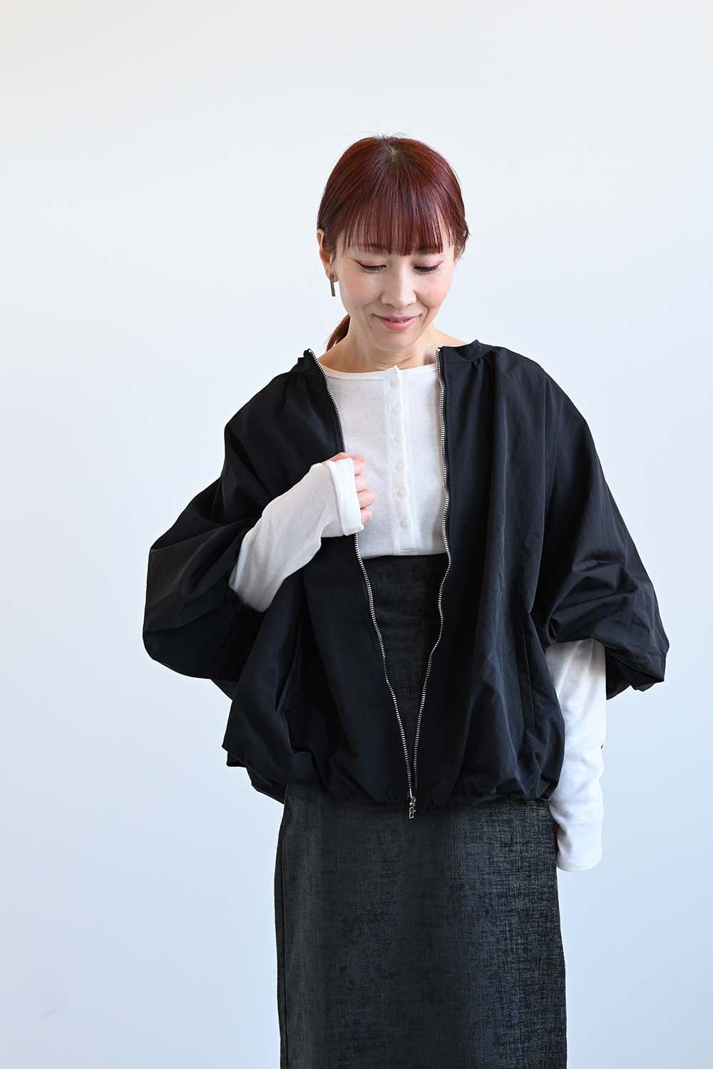 Soft Stretch 2-Way Long-Sleeve Henley