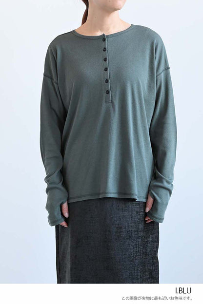 Soft Stretch 2-Way Long-Sleeve Henley