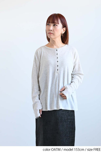 Soft Stretch 2-Way Long-Sleeve Henley