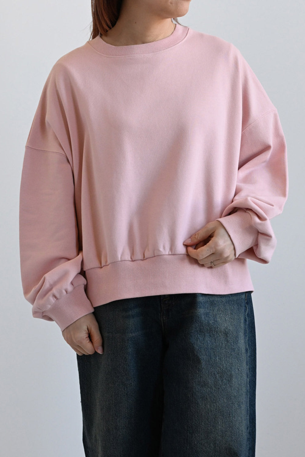 ふんわり裾リブスリットプルオーバー