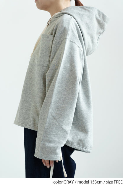 ≪SALE≫Hooded Skipper Fleece Pullover