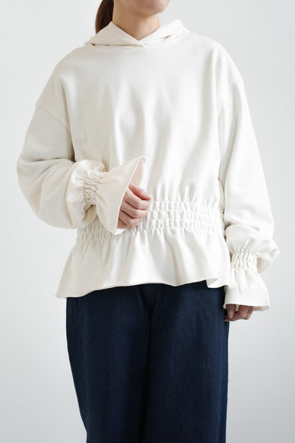 ≪SALE≫Hem & Cuff Ruffle Gathered Pullover