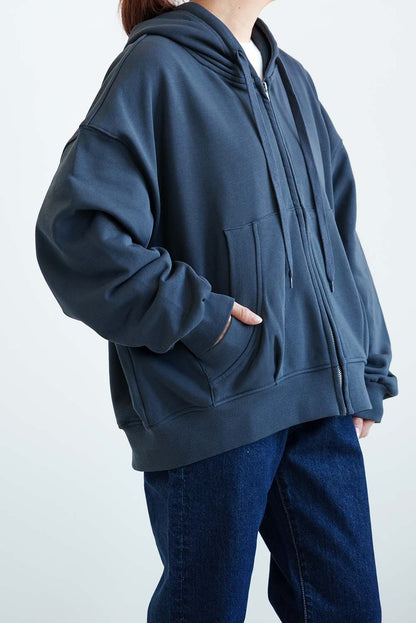 裏毛ビッグシルエットパーカー