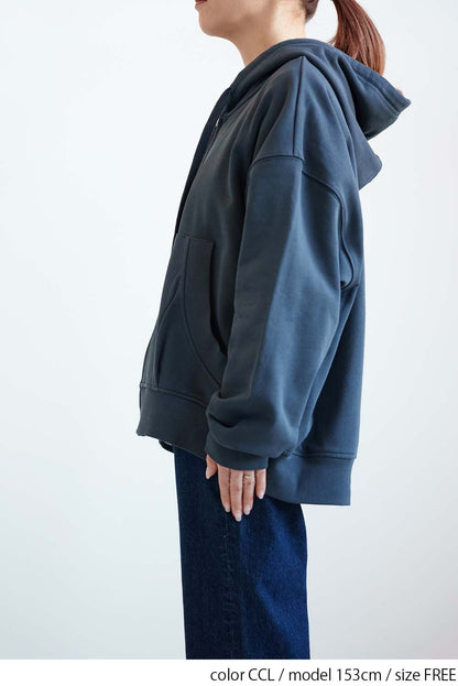裏毛ビッグシルエットパーカー