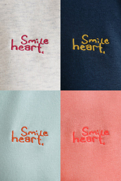 Vertical Embroidered Heart Fleece Tunic