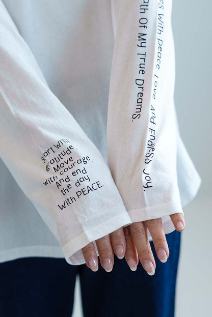 Sleeve Print Long Sleeve T
