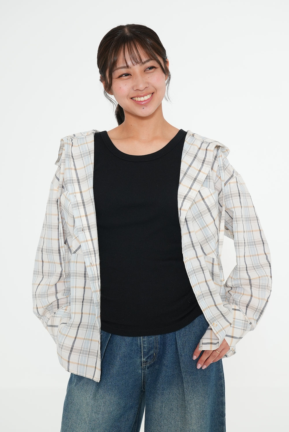 Hooded Shirt Tunic