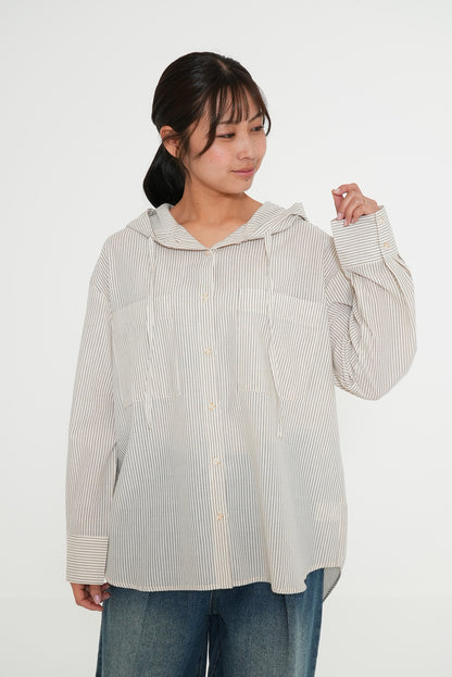 Hooded Shirt Tunic