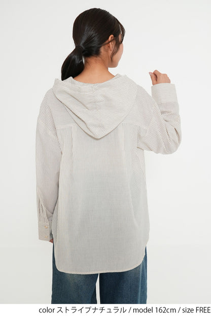 Hooded Shirt Tunic