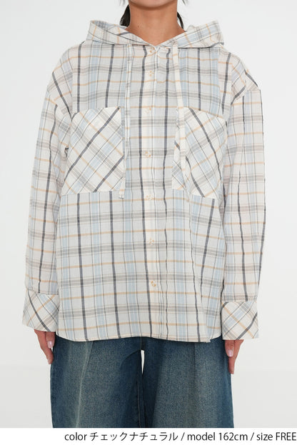 Hooded Shirt Tunic