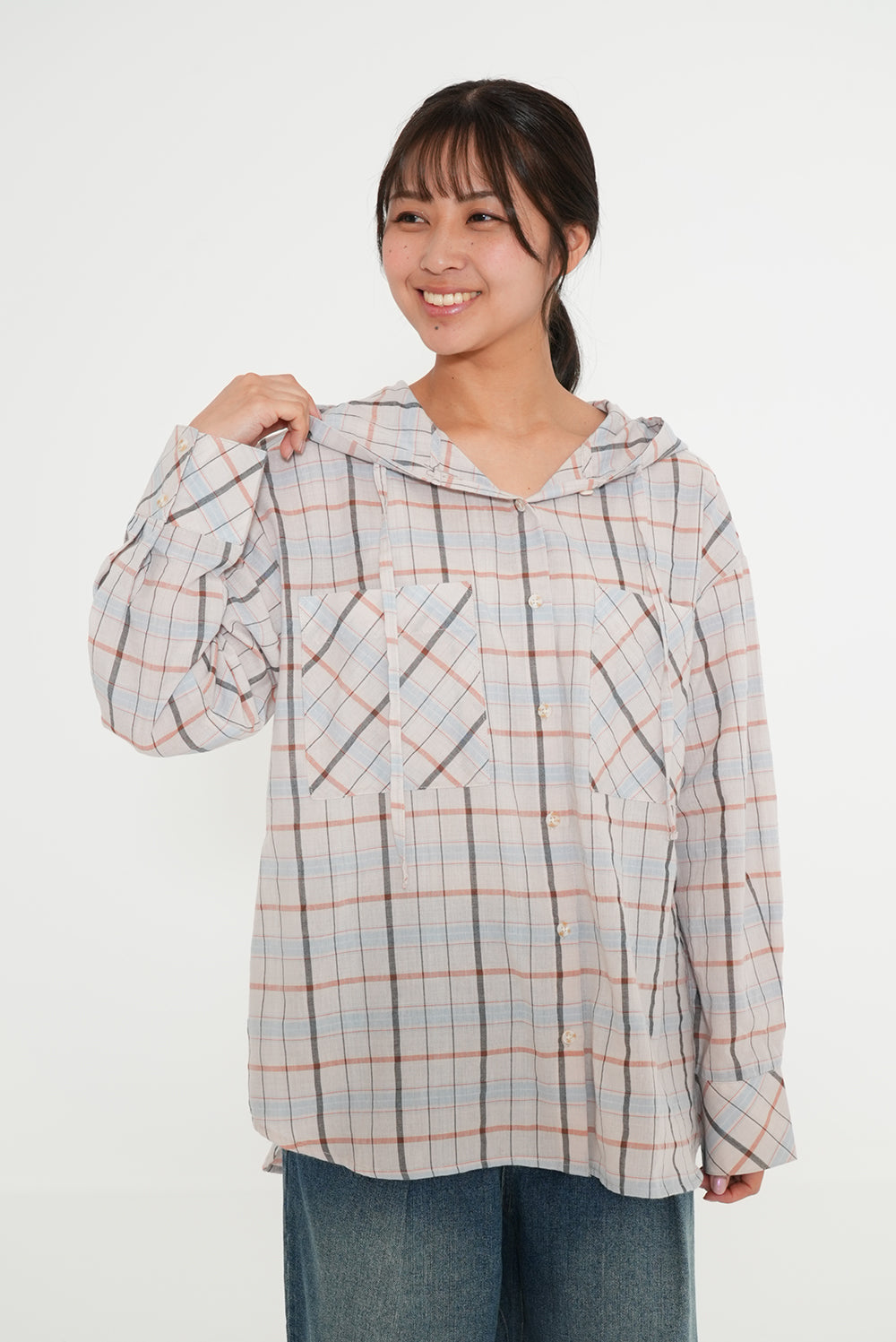 Hooded Shirt Tunic