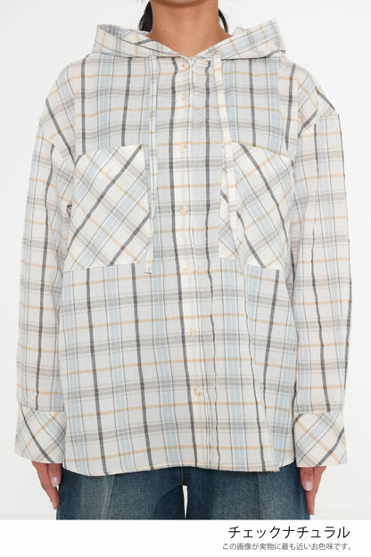 Hooded Shirt Tunic