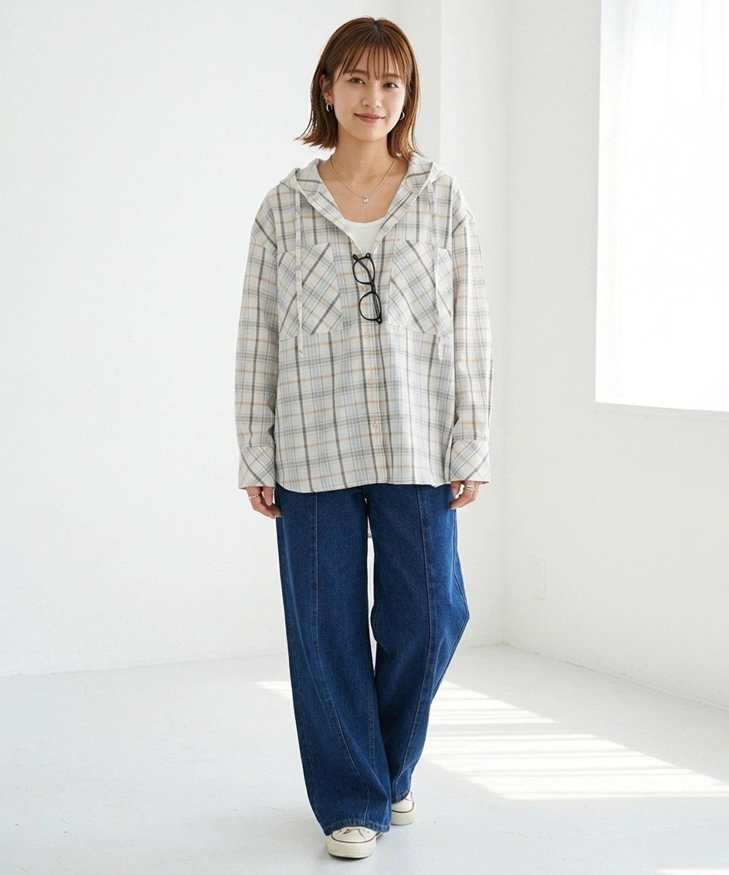 Hooded Shirt Tunic