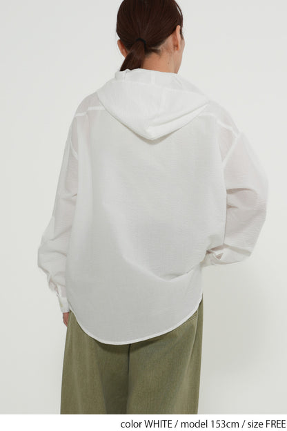 Bow Tie Hooded Blouse