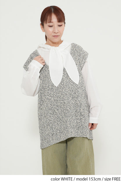Bow Tie Hooded Blouse