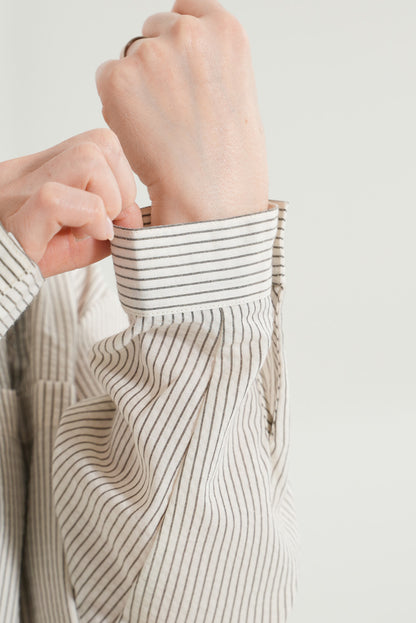 Bow Tie Hooded Blouse