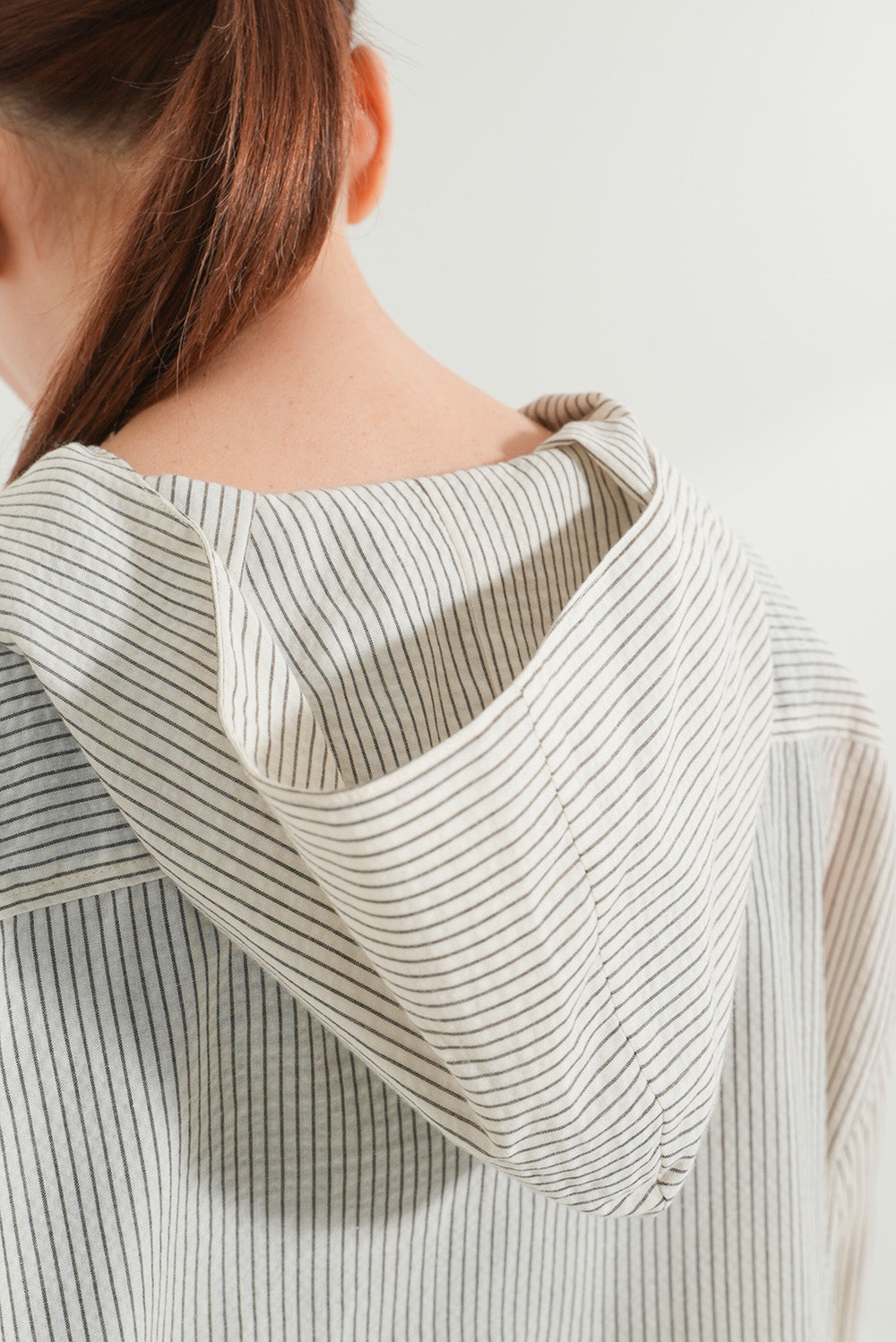 Bow Tie Hooded Blouse