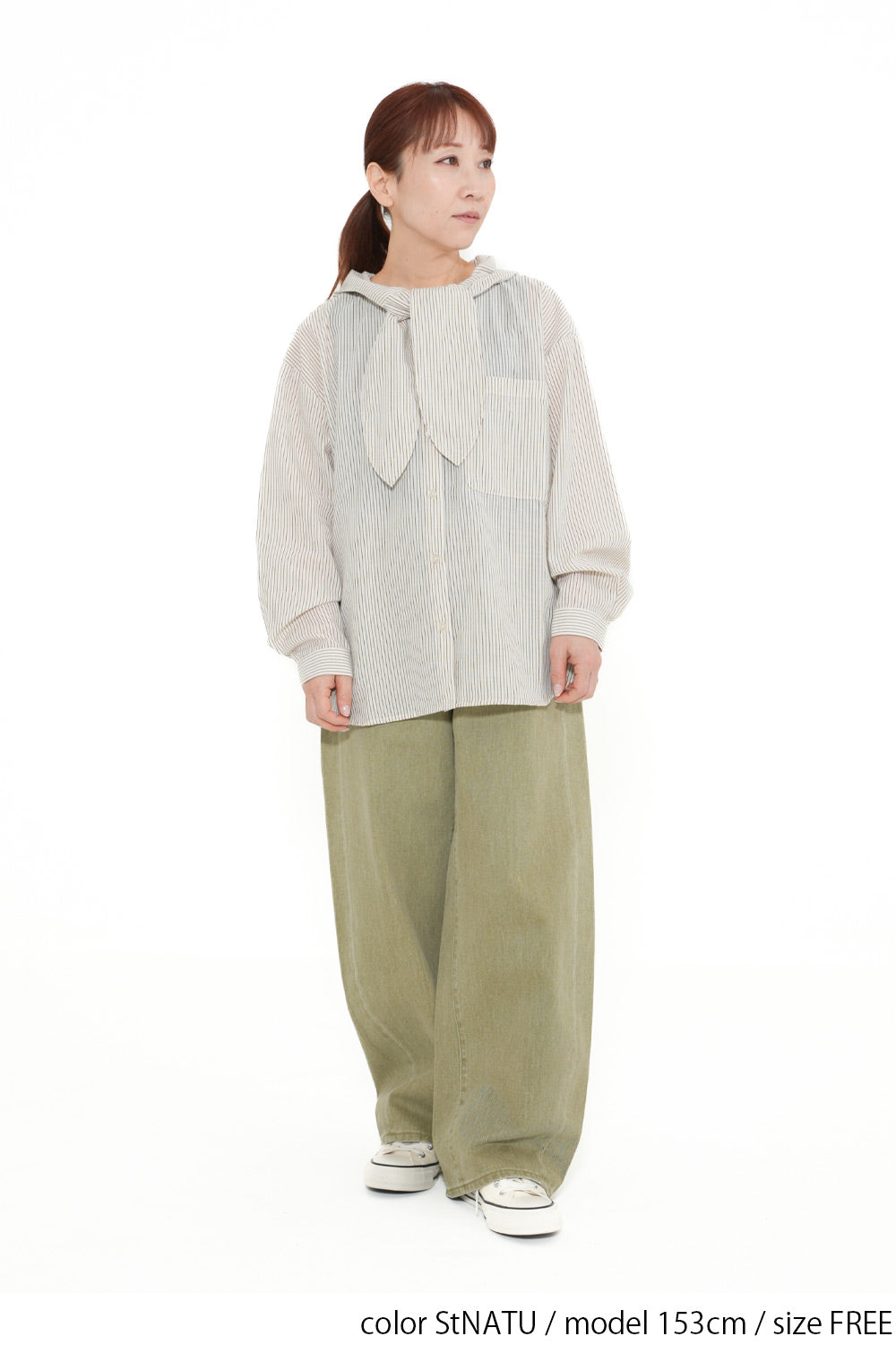 Bow Tie Hooded Blouse
