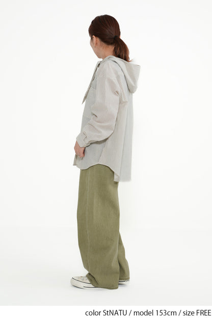 Bow Tie Hooded Blouse