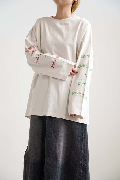 ≪SALE≫ Sleeve Logo Embroidered Pullover